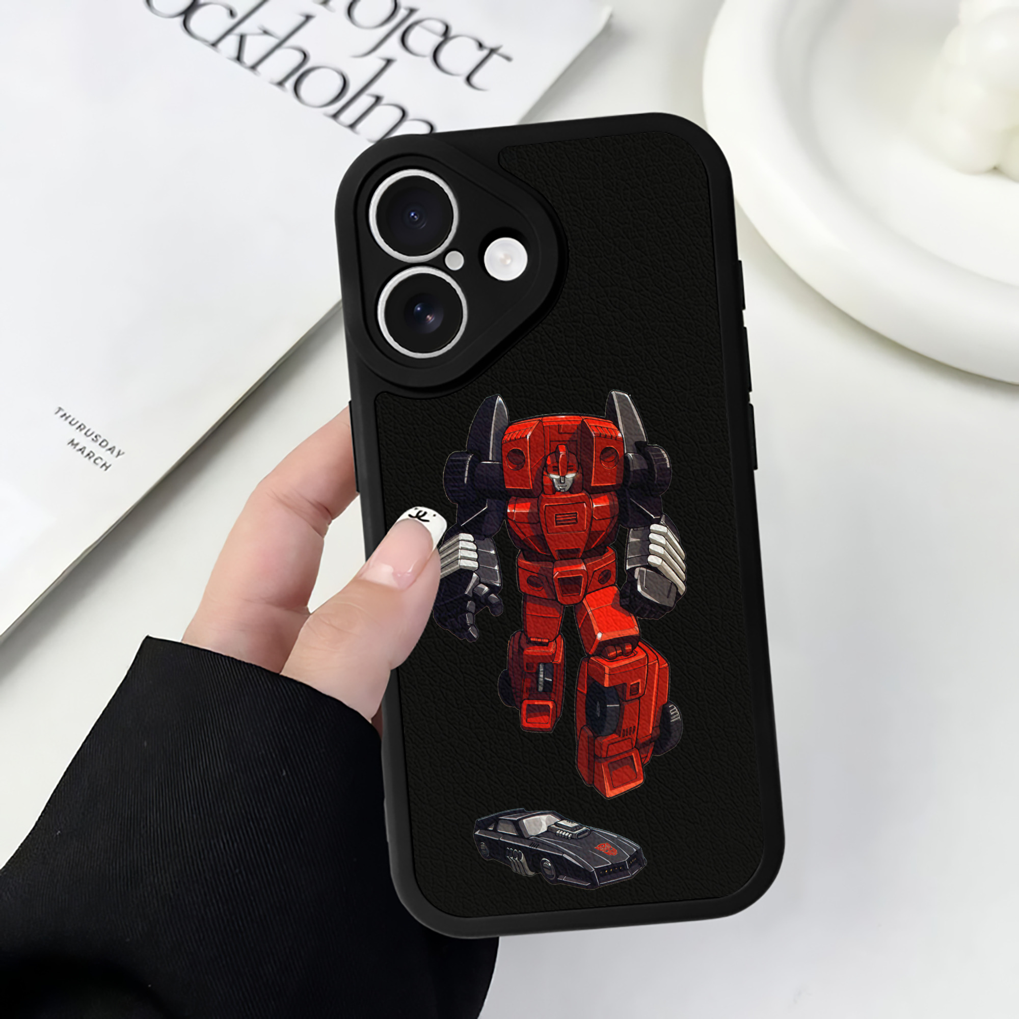（画像用）  【iPhone 16シリーズ対応】シリコンスマホケース（レザー調） 材質：シリコン
